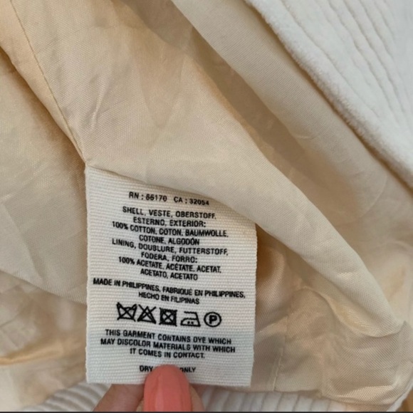 Anthropologie Cartonnier Ivory Corduroy Blazer Jacket - Picture 7 of 11
